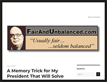 Tablet Screenshot of fairandunbalanced.com